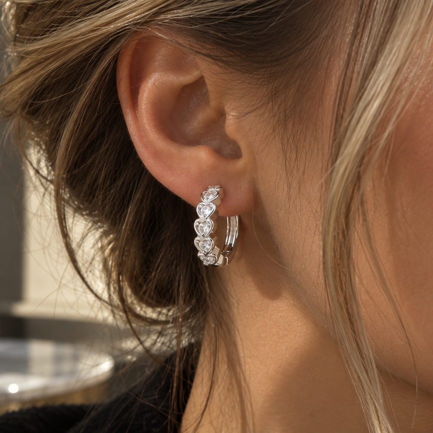 Amore Earrings - Sterling Silver